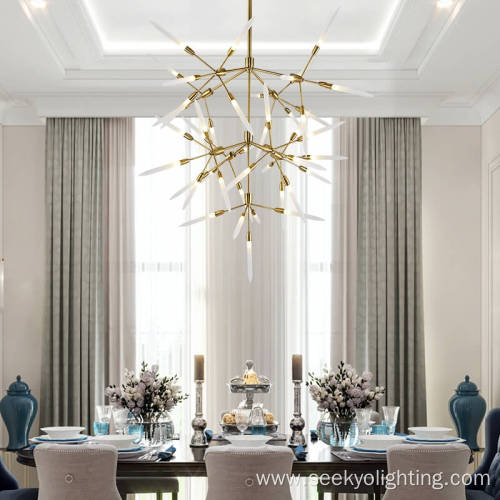 Kitchen Gold Lamps Home Decor Luxury Living Room